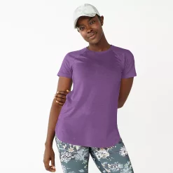 Women's Tek Gear® High Slit Tunic Tee 55 Women's Tek Gear® High Slit Tunic Tee -The Tek Style Shop 5232496 Grape Grenache