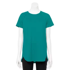 Women's Tek Gear® High Slit Tunic Tee 44 Women's Tek Gear® High Slit Tunic Tee -The Tek Style Shop 5232496 Spectacular Teal