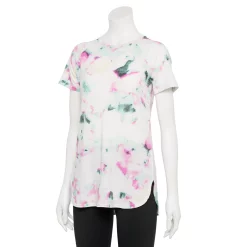 Women's Tek Gear® High Slit Tunic Tee 41 Women's Tek Gear® High Slit Tunic Tee -The Tek Style Shop 5232496 Teal Swirled