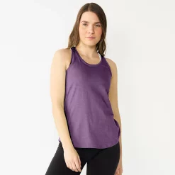 Women's Tek Gear® Racerback Tank -The Tek Style Shop 5232771 Grape Grenache