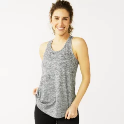 Women's Tek Gear® Racerback Tank -The Tek Style Shop 5232771 Gray