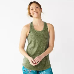 Women's Tek Gear® Racerback Tank -The Tek Style Shop 5232771 Pesto Olve