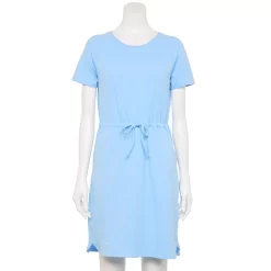 Women's Tek Gear® Essential Cinch-Waist Dress 7 Women's Tek Gear® Essential Cinch-Waist Dress -The Tek Style Shop 5233784 Wildflower Blue