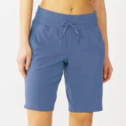 Women's Tek Gear® Essential Bermuda Shorts -The Tek Style Shop 5234540 Presley Purple