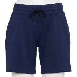 Women's Tek Gear® French Terry Weekend Bermuda Shorts -The Tek Style Shop 5234596 Navy Romance