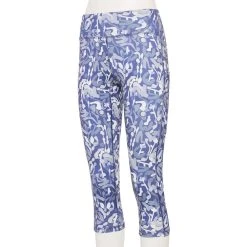 Women's Tek Gear® Core High-Waisted Capri Leggings -The Tek Style Shop 5234821 Blue Shapes