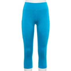 Women's Tek Gear® Core High-Waisted Capri Leggings -The Tek Style Shop 5234821 Persian Turq