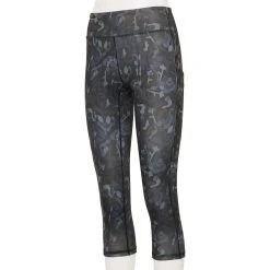 Women's Tek Gear® Core High-Waisted Capri Leggings -The Tek Style Shop 5234821 Slate Shapes