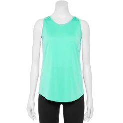 Petite Tek Gear® Core Crewneck Tank -The Tek Style Shop 5236238 Aqua Stone