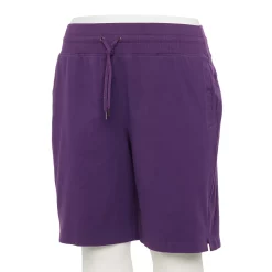 Plus Size Tek Gear® Essential Bermuda Shorts -The Tek Style Shop 5242807 Grape Grenache