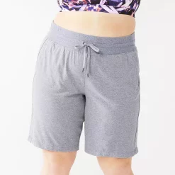 Plus Size Tek Gear® Essential Bermuda Shorts -The Tek Style Shop 5242807 Gray