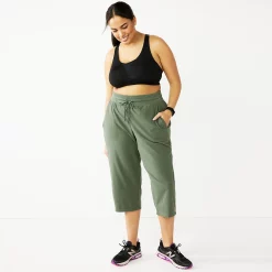 Plus Size Tek Gear® Essential Straight-Leg Capris -The Tek Style Shop 5242843 ALT9