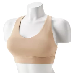 Tek Gear® Core Medium-Impact V-Neck Sports Bra -The Tek Style Shop 5256799 Mini Latte