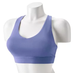 Tek Gear® Core Medium-Impact V-Neck Sports Bra -The Tek Style Shop 5256799 Presley Purple