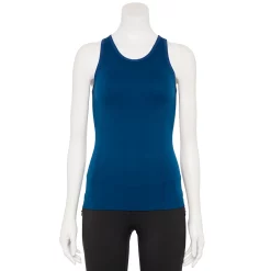 Women's Tek Gear® Seamless Racerback Tank -The Tek Style Shop 5256946 Blue Crayon