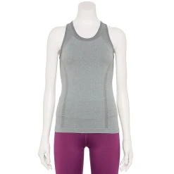 Women's Tek Gear® Seamless Racerback Tank -The Tek Style Shop 5256946 Smokey Slate