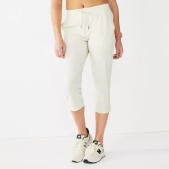 Women's Tek Gear® Woven Straight-Leg Capris -The Tek Style Shop 5257936 Hammock