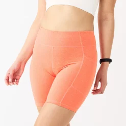 Women's Tek Gear® 7-in. Brushed High-Waisted Bike Shorts -The Tek Style Shop 5259745 Endless Lava