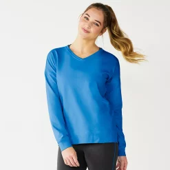 Women's Tek Gear® French Terry Sweatshirt -The Tek Style Shop 5260067 Beyond Blue