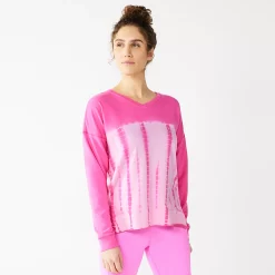 Women's Tek Gear® French Terry Sweatshirt -The Tek Style Shop 5260067 Pink Trillion