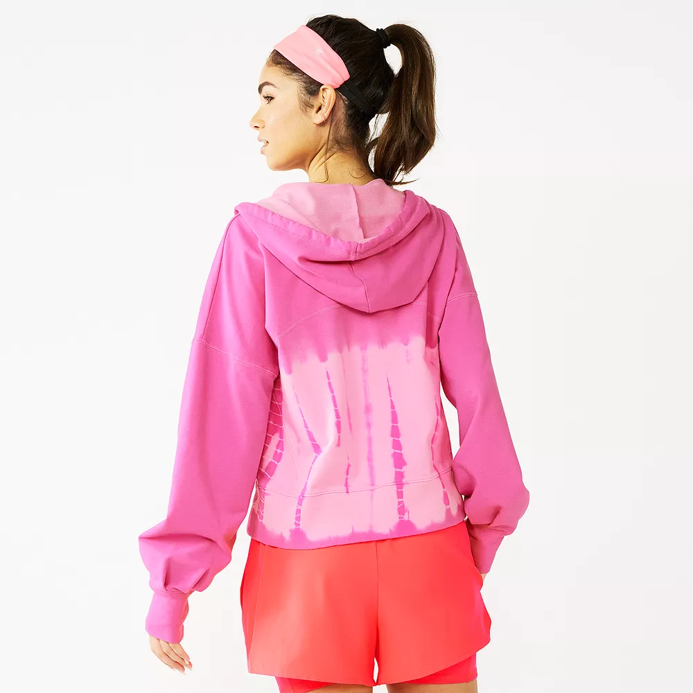 Women's Tek Gear® French Terry Crop Zip-Up Jacket 3 Women's Tek Gear® French Terry Crop Zip-Up Jacket - Image 3