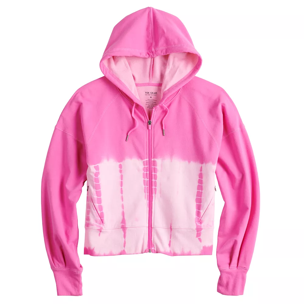 Women's Tek Gear® French Terry Crop Zip-Up Jacket 4 Women's Tek Gear® French Terry Crop Zip-Up Jacket - Image 4