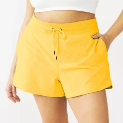 Plus Size Tek Gear® Essential Drawstring Shorts -The Tek Style Shop 5280466 Campfire