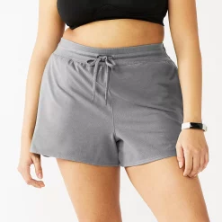 Plus Size Tek Gear® Essential Drawstring Shorts -The Tek Style Shop 5280466 Gray