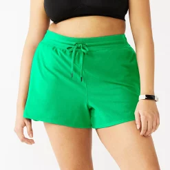 Plus Size Tek Gear® Essential Drawstring Shorts -The Tek Style Shop 5280466 Monet Green