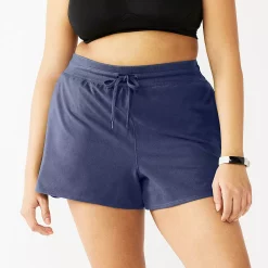 Plus Size Tek Gear® Essential Drawstring Shorts -The Tek Style Shop 5280466 Navy Romance