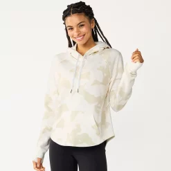Women's Tek Gear® Ultrasoft Fleece Hoodie -The Tek Style Shop 5522495 White Camo