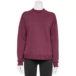 Women's Tek Gear® Ultrasoft Fleece Mockneck Sweatshirt 17 Women's Tek Gear® Ultrasoft Fleece Mockneck Sweatshirt -The Tek Style Shop 5523249 Night Sangria