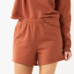 Women's Tek Gear® Ultrasoft Raw-Hem Shorts -The Tek Style Shop 5523332 Cinnamon Coffee