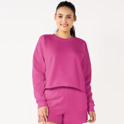 Women's Tek Gear® Ultrasoft Raw-Hem Shorts -The Tek Style Shop 5523332 Fantasy Berry