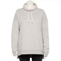 Plus Size Tek Gear® Ultrasoft Fleece Cowlneck Tunic -The Tek Style Shop 5527206 Metro Heather