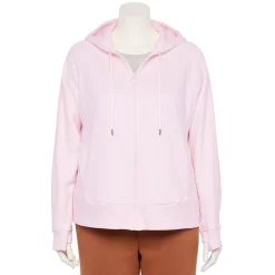 Plus Size Tek Gear® Ultrasoft Fleece Jacket -The Tek Style Shop 5540291 Adoring Lilac