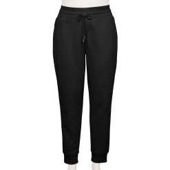 Plus Size Tek Gear® Ultrasoft Fleece Jogger Pants -The Tek Style Shop 5541074 Black