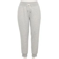 Plus Size Tek Gear® Ultrasoft Fleece Jogger Pants -The Tek Style Shop 5541074 Metro Heather