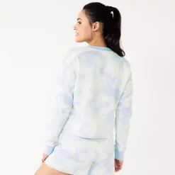 Women's Tek Gear® Ultrasoft Fleece Easy Crop Sweatshirt -The Tek Style Shop 5543908 ALT