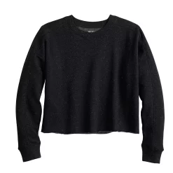 Women's Tek Gear® Ultrasoft Fleece Easy Crop Sweatshirt -The Tek Style Shop 5543908 ALT2