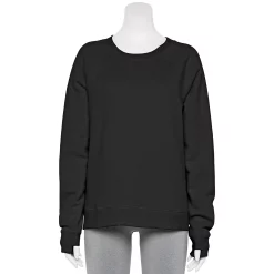 Women's Tek Gear® Ultrasoft Fleece Easy Sweatshirt -The Tek Style Shop 5543911 Black