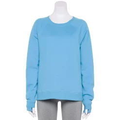 Women's Tek Gear® Ultrasoft Fleece Easy Sweatshirt -The Tek Style Shop 5543911 Wildflower Blue