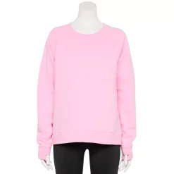 Women's Tek Gear® Easy Ultrasoft Fleece Sweatshirt -The Tek Style Shop 5543912 Strawberry Malt