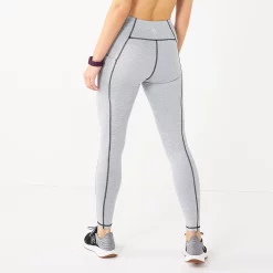 Women's Tek Gear® Ultrastretch High-Waisted Side Pocket Full-Length Leggings -The Tek Style Shop 5550156 ALT