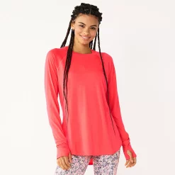 Women's Tek Gear® Long Sleeve Tunic 28 Women's Tek Gear® Long Sleeve Tunic -The Tek Style Shop 5560866 Fanatic Pink
