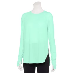 Women's Tek Gear® Long Sleeve Tunic 27 Women's Tek Gear® Long Sleeve Tunic -The Tek Style Shop 5560866 Shy Green