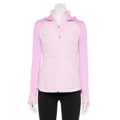 Women's Tek Gear® Hooded Mixed-Media Jacket -The Tek Style Shop 5561979 Adoring Lilac