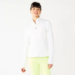 Women's Tek Gear® Hooded Mixed-Media Jacket -The Tek Style Shop 5561979 White