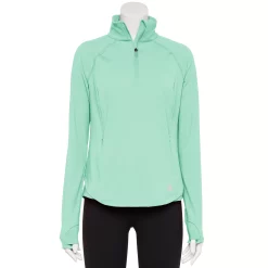 Women's Tek Gear® Quarter-Zip Performance Jacket 12 Women's Tek Gear® Quarter-Zip Performance Jacket -The Tek Style Shop 5562008 Shy Green