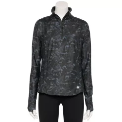 Women's Tek Gear® Quarter-Zip Performance Jacket 14 Women's Tek Gear® Quarter-Zip Performance Jacket -The Tek Style Shop 5562008 Slate Shapes Print
